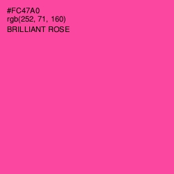 #FC47A0 - Brilliant Rose Color Image