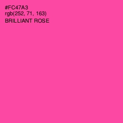 #FC47A3 - Brilliant Rose Color Image