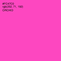 #FC47C0 - Orchid Color Image