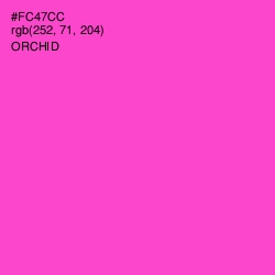 #FC47CC - Orchid Color Image