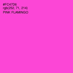 #FC47D6 - Pink Flamingo Color Image