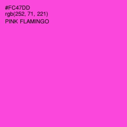 #FC47DD - Pink Flamingo Color Image