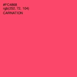 #FC4868 - Carnation Color Image