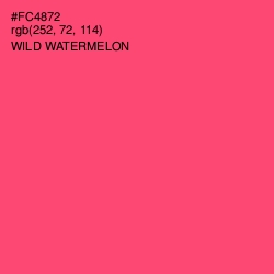 #FC4872 - Wild Watermelon Color Image
