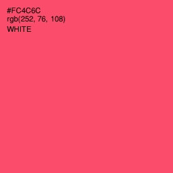 #FC4C6C - Carnation Color Image