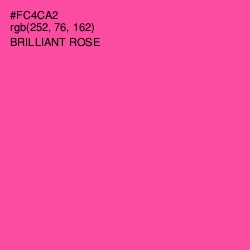 #FC4CA2 - Brilliant Rose Color Image