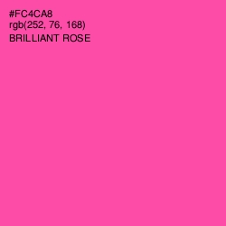 #FC4CA8 - Brilliant Rose Color Image