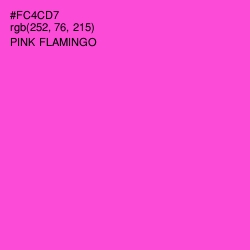 #FC4CD7 - Pink Flamingo Color Image