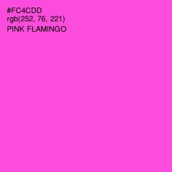 #FC4CDD - Pink Flamingo Color Image