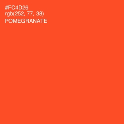 #FC4D26 - Pomegranate Color Image