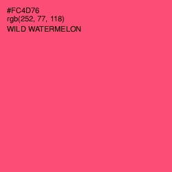#FC4D76 - Wild Watermelon Color Image
