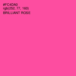 #FC4DA0 - Brilliant Rose Color Image
