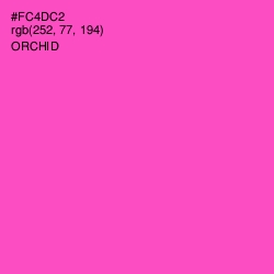 #FC4DC2 - Orchid Color Image