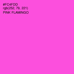 #FC4FDD - Pink Flamingo Color Image