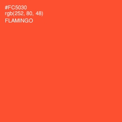 #FC5030 - Flamingo Color Image