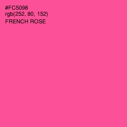 #FC5098 - French Rose Color Image