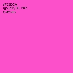 #FC50CA - Orchid Color Image