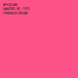 #FC5189 - French Rose Color Image