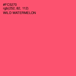 #FC5270 - Wild Watermelon Color Image