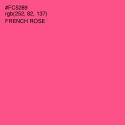 #FC5289 - French Rose Color Image