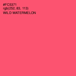 #FC5371 - Wild Watermelon Color Image
