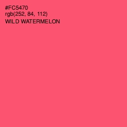 #FC5470 - Wild Watermelon Color Image