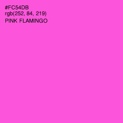 #FC54DB - Pink Flamingo Color Image