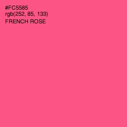 #FC5585 - French Rose Color Image