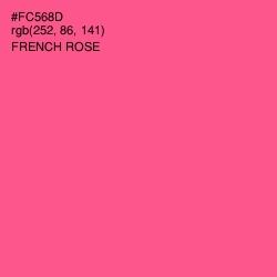#FC568D - French Rose Color Image