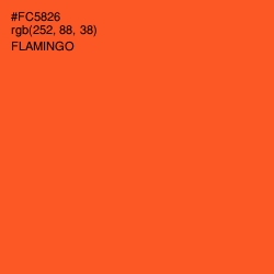 #FC5826 - Flamingo Color Image