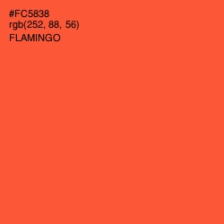 #FC5838 - Flamingo Color Image
