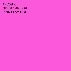 #FC58DC - Pink Flamingo Color Image