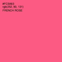 #FC5A83 - French Rose Color Image