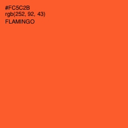 #FC5C2B - Flamingo Color Image