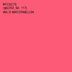 #FC5C75 - Wild Watermelon Color Image