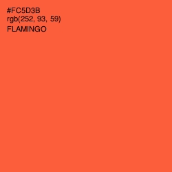 #FC5D3B - Flamingo Color Image