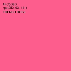 #FC5D8D - French Rose Color Image