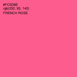 #FC5D8E - French Rose Color Image