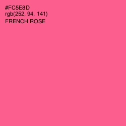 #FC5E8D - French Rose Color Image