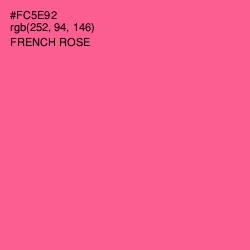 #FC5E92 - French Rose Color Image