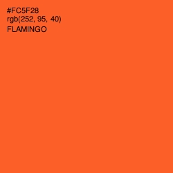 #FC5F28 - Flamingo Color Image