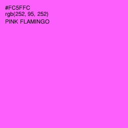 #FC5FFC - Pink Flamingo Color Image