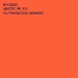 #FC603D - Outrageous Orange Color Image