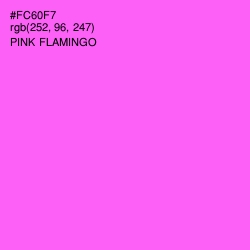 #FC60F7 - Pink Flamingo Color Image