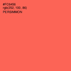#FC6456 - Persimmon Color Image