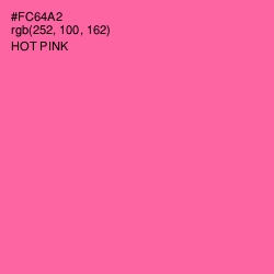 #FC64A2 - Hot Pink Color Image