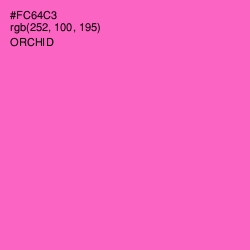 #FC64C3 - Orchid Color Image