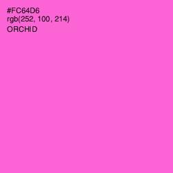 #FC64D6 - Orchid Color Image