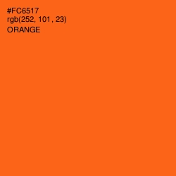 #FC6517 - Orange Color Image