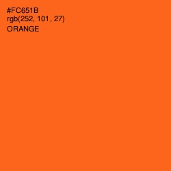 #FC651B - Orange Color Image